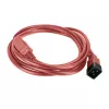 Napájací kábel ACT C20–C21 IEC60320 červený 1 m, 250 V 16 A
