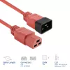 ACT napájací kábel C20–C21 IEC60320 červený 2 m, 16 A 250 V