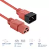 Napájací kábel ACT C20–C21 IEC60320 červený 2,5 m, 16 A 250 V