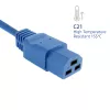Napájací kábel ACT C20–C21 IEC60320 modrý 2 m, 16 A, 250 V