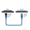 Napájací kábel ACT C20–C21 IEC60320 modrý 2 m, 16 A, 250 V