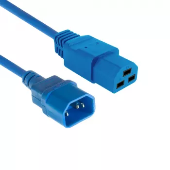 ACT napájací kábel C14 na C21 IEC60320 modrý 1 m, 250 V 10 A