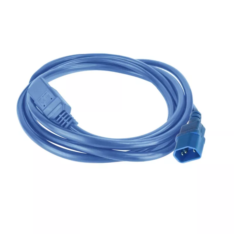 Napájací kábel ACT C14 na C21 IEC60320 modrý 1,5 m, 250 V 10 A