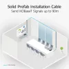 ACT modrá 80 metrov S/FTP CAT6A B2ca PoE++ 100W pevný vopred zostavený inštalačný kábel, RJ45 konektor samec – samec