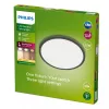 Philips Superslim stropné svietidlo 15W, čierna, kov, plast, IP54, terasa, záhrada, II, moderné