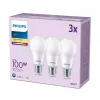 Philips žiarovka 100W A65 E27 x3, 13 W, 100 W, E27, 1521 lm, 15000 h, teplá biela