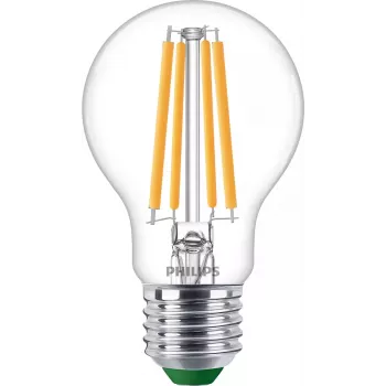 Philips filamentová žiarovka číra 60W A60 E27 x2, 4 W, 60 W, E27, 840 lm, 50000 h, teplá biela