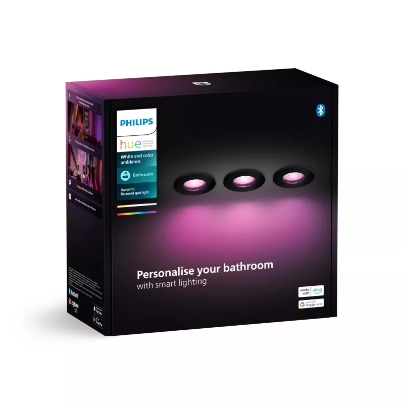 Philips Hue White and Colour Ambience trojbalenie Xamento zapustené svietidlá