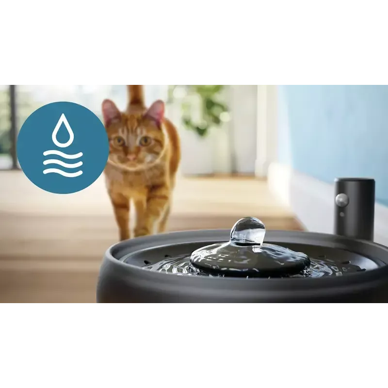Automatická fontánka pre domáce zvieratá Philips 3000 Series PAW3210/02, 2,2 L, USB/AC, čierna, plast