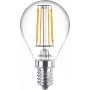 Philips filamentová sviečka číra 40W P45 E14 x6, 4,3 W, 40 W, E14, 470 lm, 15000 h