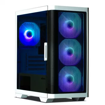 Zalman M4 WHITE počítačová skriňa Mini Tower čierna, biela