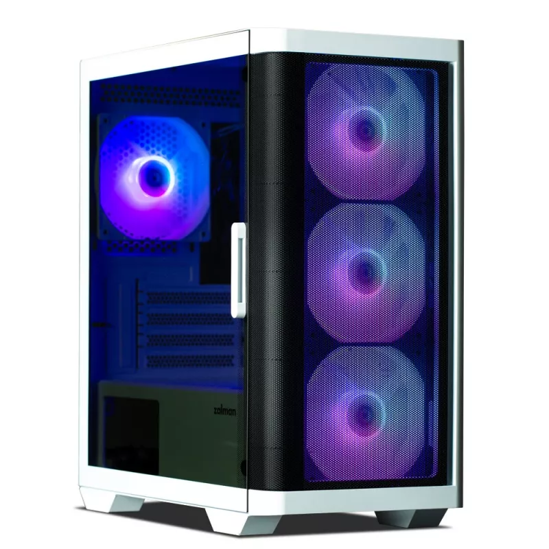 Zalman M4 WHITE počítačová skriňa Mini Tower čierna, biela