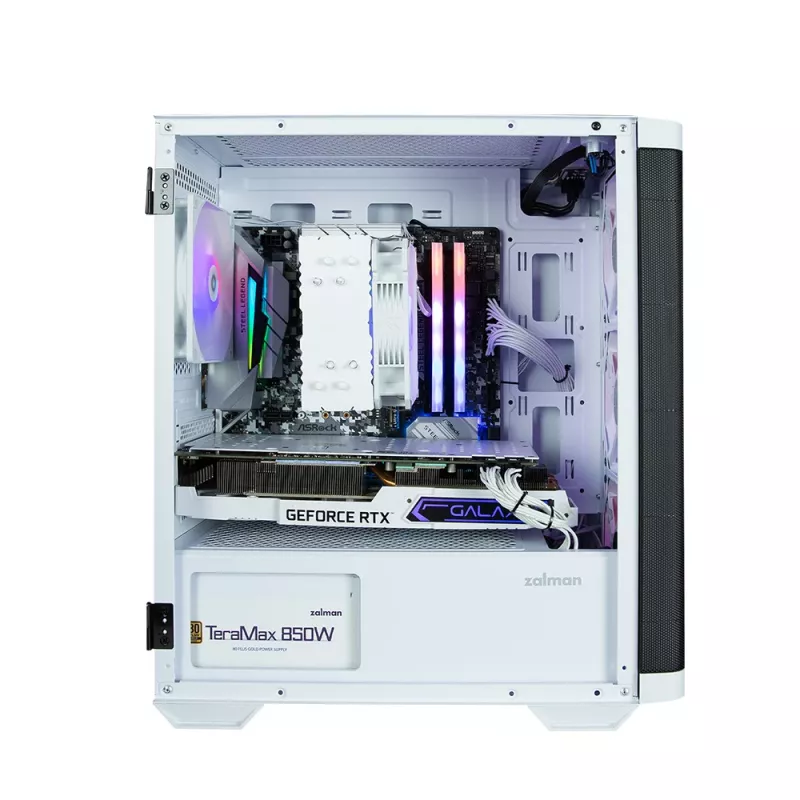 Zalman M4 WHITE počítačová skriňa Mini Tower čierna, biela