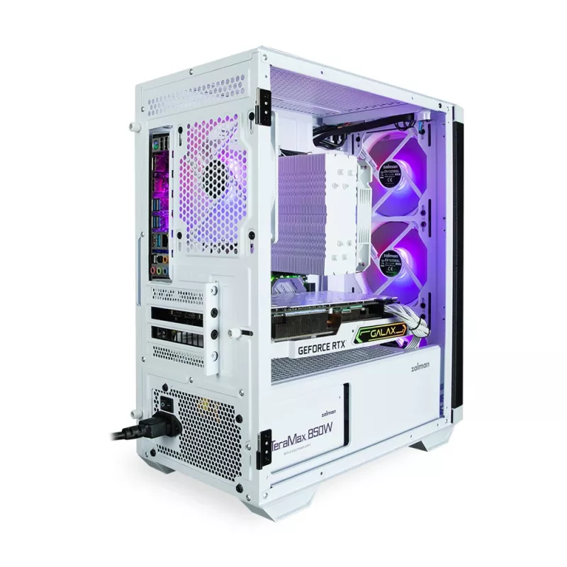 Zalman M4 WHITE počítačová skriňa Mini Tower čierna, biela