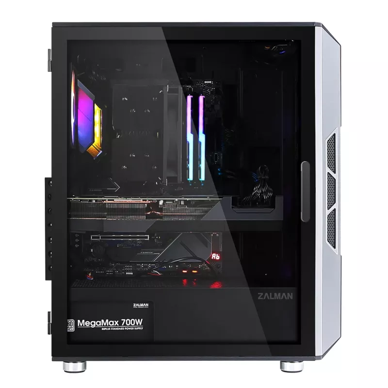 Zalman I3 Neo ATX Mid Tower PC skriňa Mesh predná strana pre efektívne chladenie 3 predinštalované ventilátory Midi Tower čierna