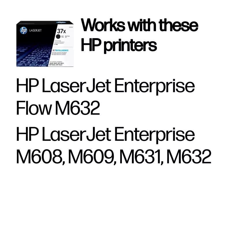 HP 37X High Yield čierna originálna tonerová kazeta LaserJet, 25000 strán, čierna, 1 ks