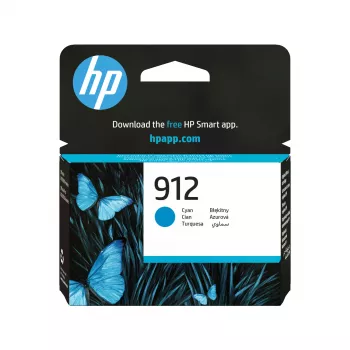 HP 912 Cyan originálna atramentová kazeta, cyan, 1 ks, 315 strán