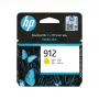 HP 912 žltá originálna atramentová kazeta, žltá, 1 ks, 315 strán