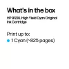HP 912XL High Yield Cyan originálna atramentová kazeta, cyan, 1 kus, 700 strán