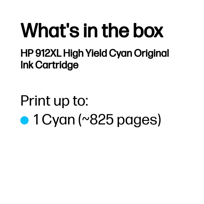 HP 912XL High Capacity Cyan originálna atramentová kazeta
