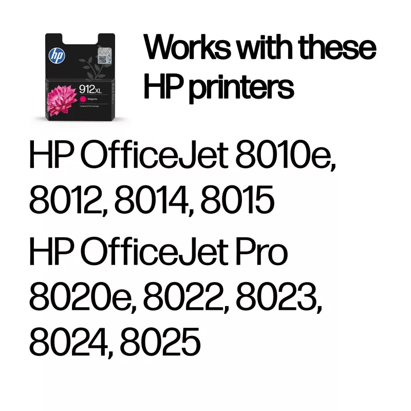 HP 912XL High Yield Magenta originálna atramentová kazeta, magenta, 1 ks, 700 strán