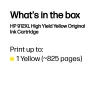 HP 912XL High Yield žltá originálna atramentová kazeta, žltá, 1 ks, 700 strán