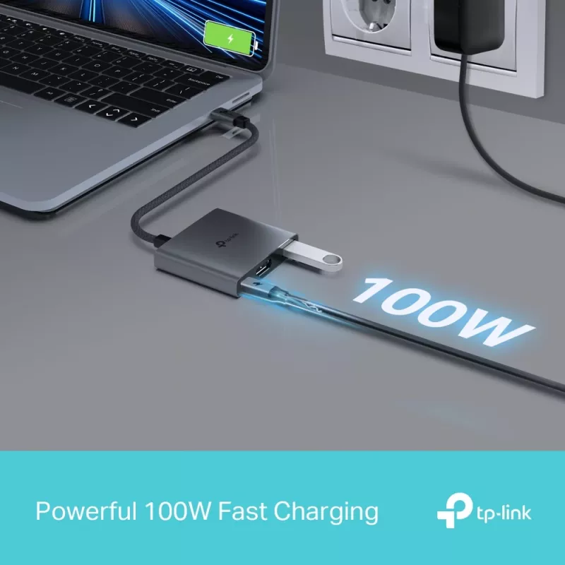 TP-Link UH3020C rozbočovač USB Type-C 5000 Mbit/s sivý
