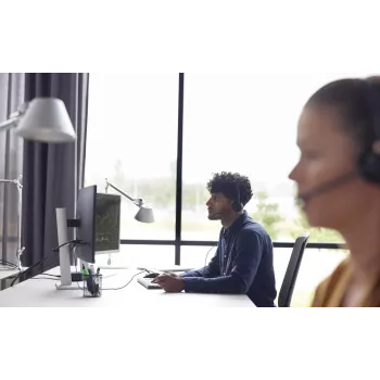 HP Poly EncorePro 320 s Quick Disconnect binaurálny headset TAA