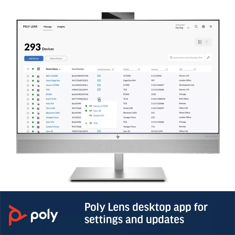 HP Poly Sync 60 konferenčný reproduktor, strieborný, Windows 10, Windows 11, MacOS, RoHS, Federal Communications Commission (FCC), CE, 37 mm, 116 mm