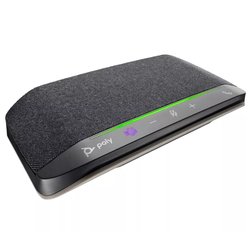 HP Poly Sync 10 Microsoft Teams certifikovaný hlasitý telefón, strieborná, Windows 10, Windows 11, MacOS, RoHS, Federal Communications Commission (FCC), CE, 182 mm, 89 mm