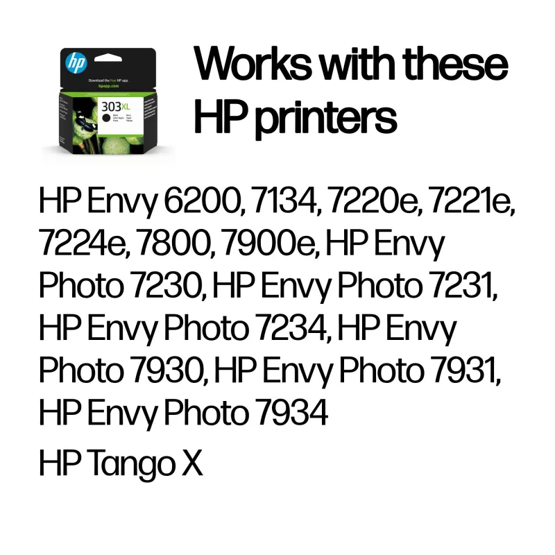 HP 303XL High Yield čierna originálna atramentová kazeta, čierna, 1 ks, 600 strán
