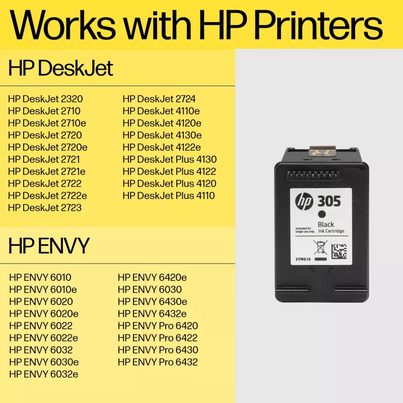 HP 305 tri-color originálna atramentová kazeta, azúrová, purpurová, žltá, 1 ks, 100 strán