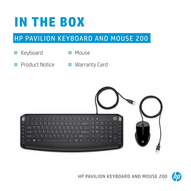 Sada klávesnice a myši HP Pavilion klávesnica a myš 200