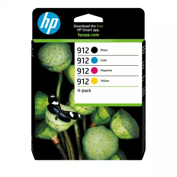HP 912 4-balík čierna/azúrová/purpurová/žltá originálne atramentové kazety