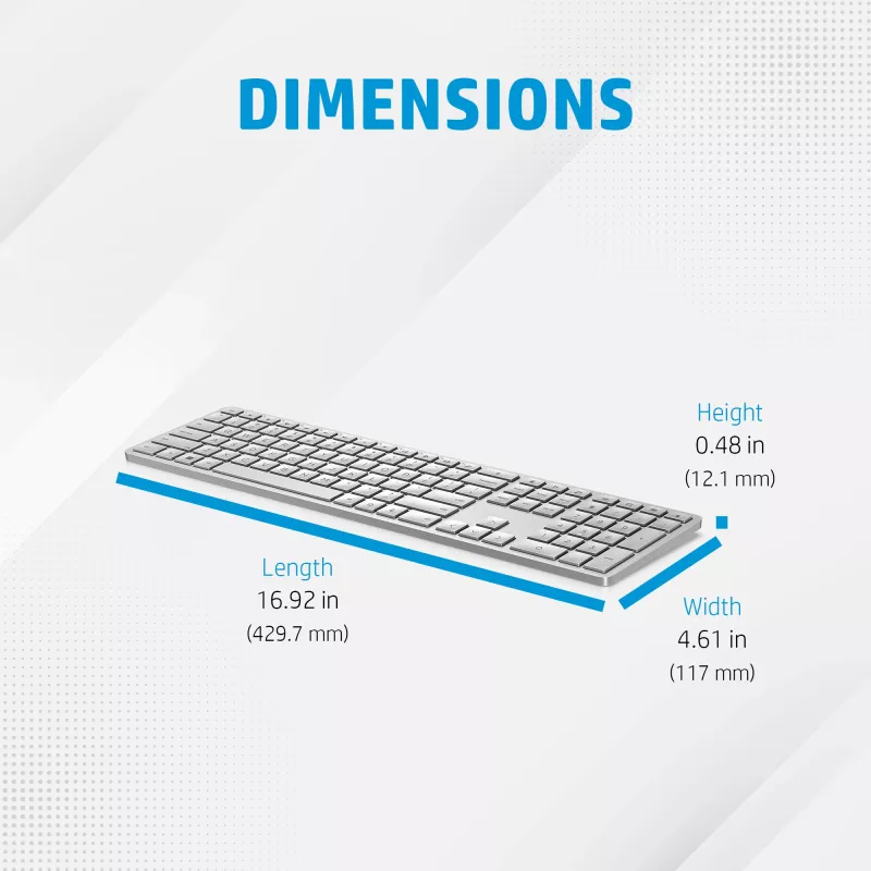 HP 970 programovateľná bezdrôtová klávesnica