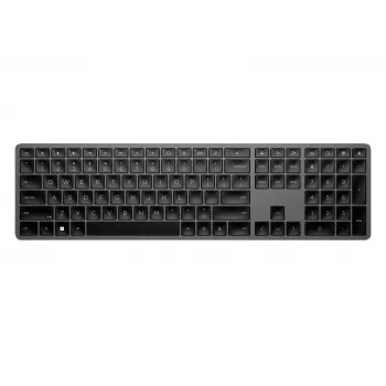 Bezdrôtová klávesnica Full-Size HP 975 — RF Wireless + Bluetooth, čierna, 100% rozloženie