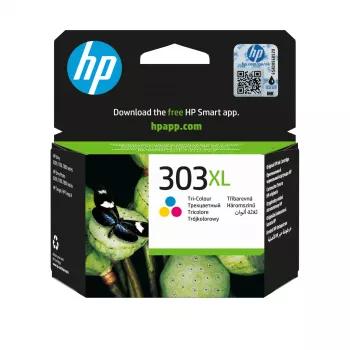 HP 303XL High Yield tri-color originálna atramentová kazeta, cyan, magenta, žltá, 1 kus, 415 strán
