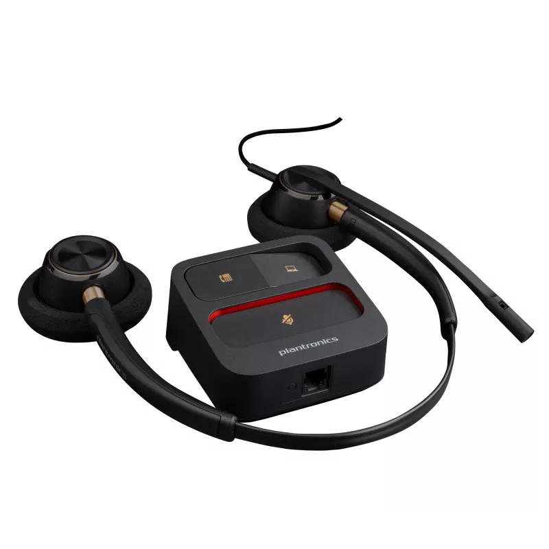HP Poly EncorePro 520 binaurálny headset +Quick Disconnect, 74 g, čierny