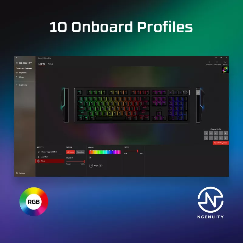 Herná klávesnica Kingston HP HyperX Alloy Rise model 7G7A3AA#ABD — kompaktná drôtová mechanická klávesnica EAN 0