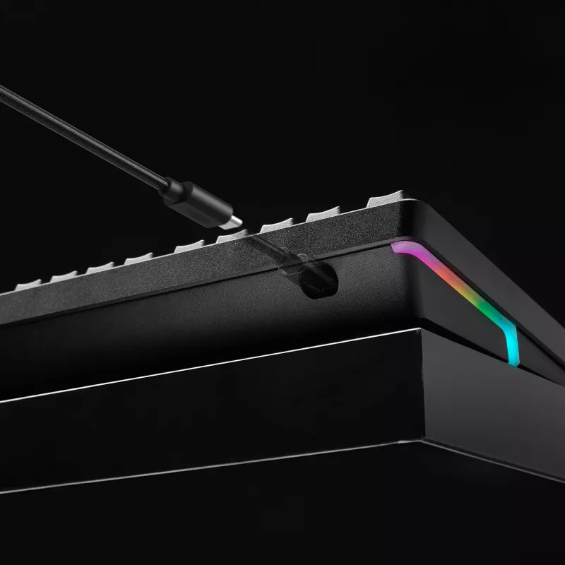 Herná klávesnica Kingston HP HyperX Alloy Rise model 7G7A3AA#ABD — kompaktná drôtová mechanická klávesnica EAN 0