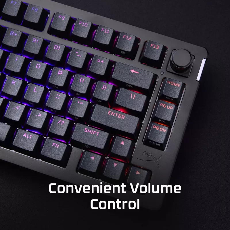 Mechanická herná klávesnica Kingston (HyperX) Alloy Rise 75 – kompaktné 75% rozloženie, drôtová, model 7G7A4AA#ABD