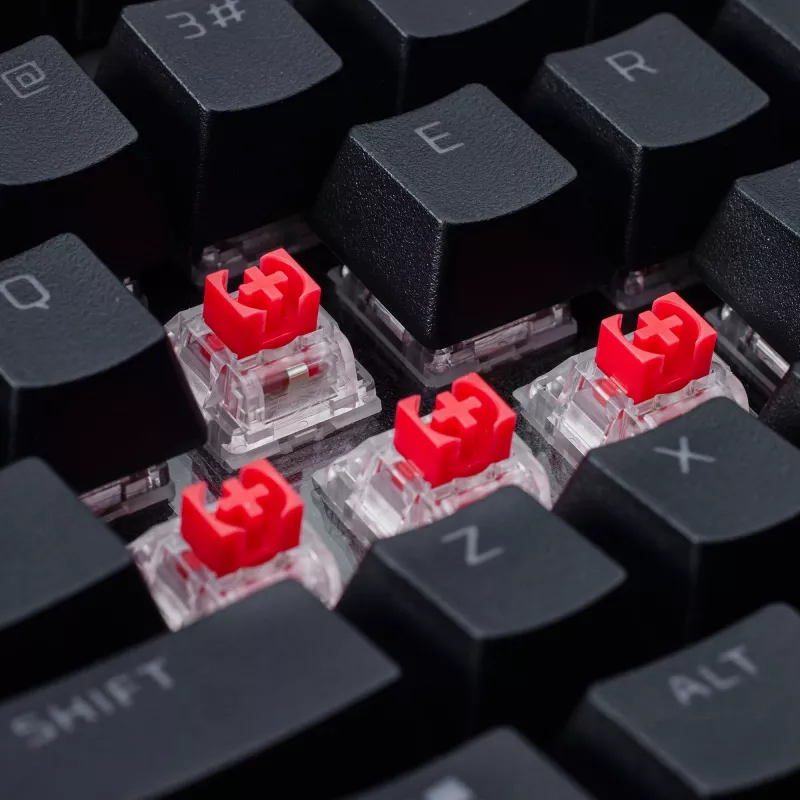 Mechanická herná klávesnica Kingston (HyperX) Alloy Rise 75 – kompaktné 75% rozloženie, drôtová, model 7G7A4AA#ABD