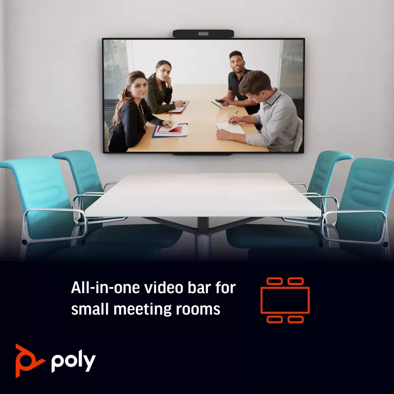 POLY Studio X30 all-in-one videobar 4K Ultra HD 60 fps 5-násobný zoom