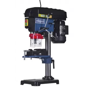Stolová vŕtačka Scheppach DP16VLS 500W, oceľové puzdro, 230–240V, 2500 ot/min, 13 mm skľučovadlo, 600×220×435 mm