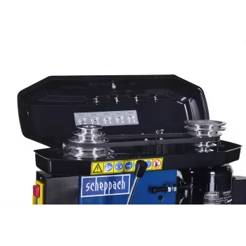 Stolová vŕtačka Scheppach DP16VLS 500W, oceľové puzdro, 230–240V, 2500 ot/min, 13 mm skľučovadlo, 600×220×435 mm
