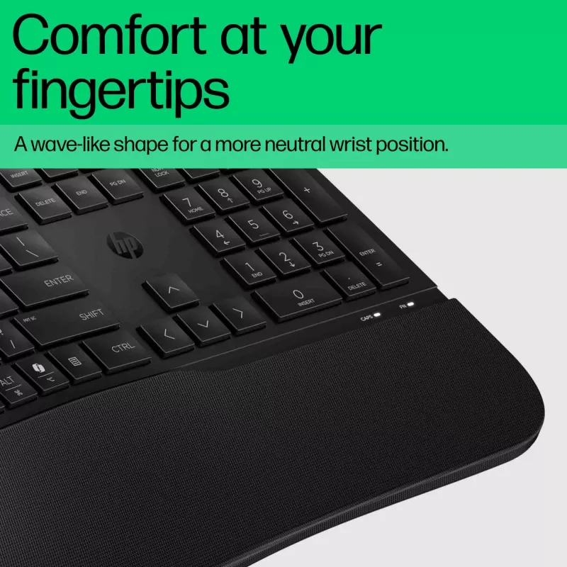 HP 480 Comfort káblová klávesnica Full-Size USB čierna 1,5 m