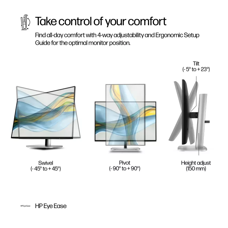 HP Series 5 Pro 24″ WUXGA monitor - 524pn, 61 cm (24 palcov), WUXGA, LCD, 5 ms, čierny (repasovaný)