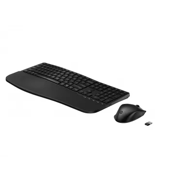 Bezdrôtová sada klávesnice a myši HP 685 Comfort — Full-size ergonomická klávesnica, RF Wireless + Bluetooth, čierna, s myšou