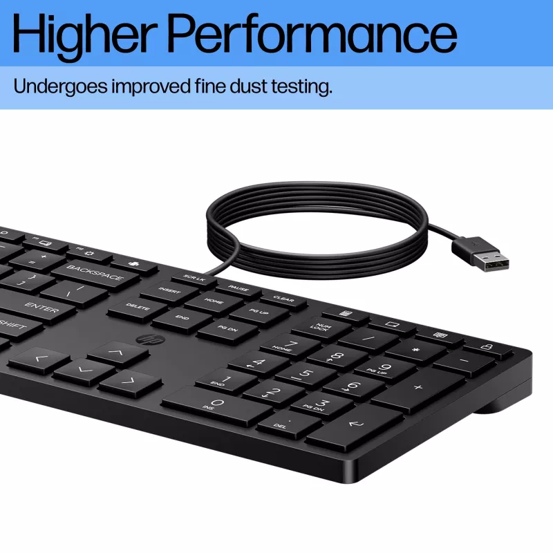 HP Wired Desktop 320K klávesnica Full-Size USB membránová čierna