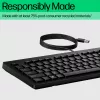 Káblová Full-Size klávesnica HP 125 – USB, 1,8 m kábel, čierna
